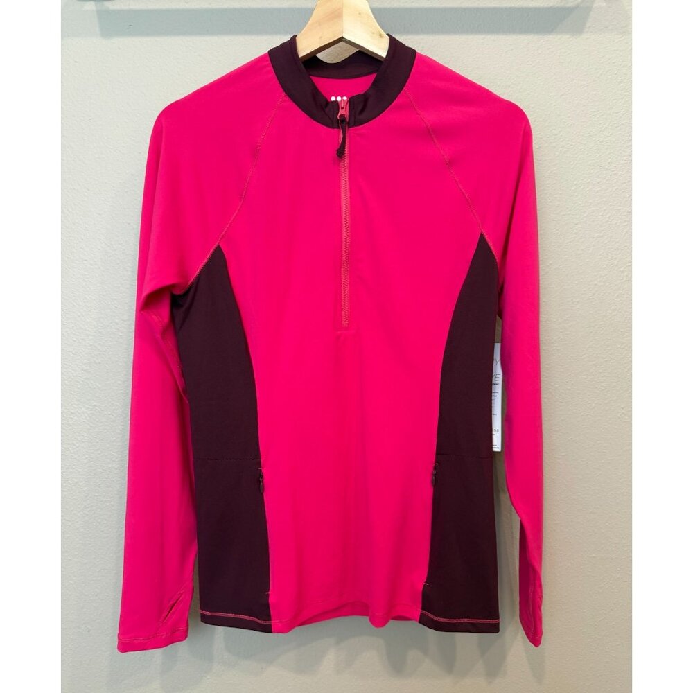 Title Nine Women's Sunbuster Long Sleeve 1/4 Zip Jacket Top Small Active Outdoor